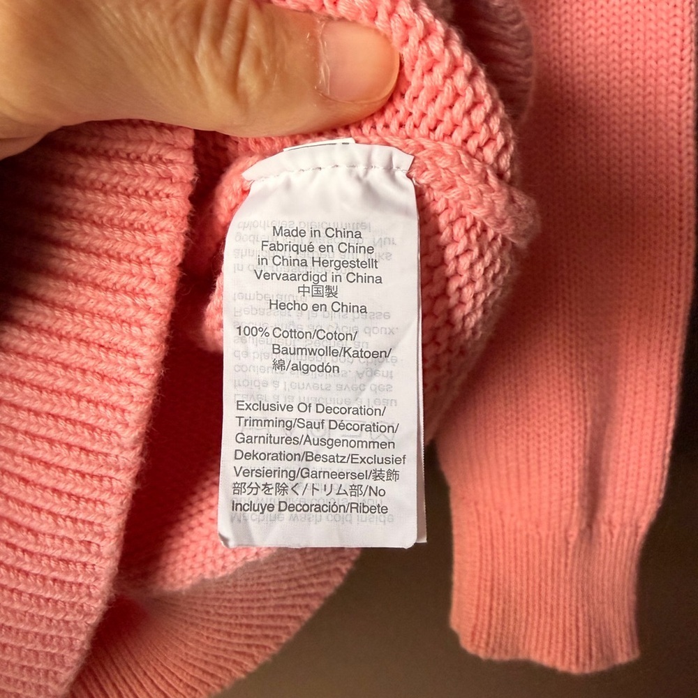 Crewcuts Pink Llama Knit Sweater - girls 14 - Picture 4 of 4